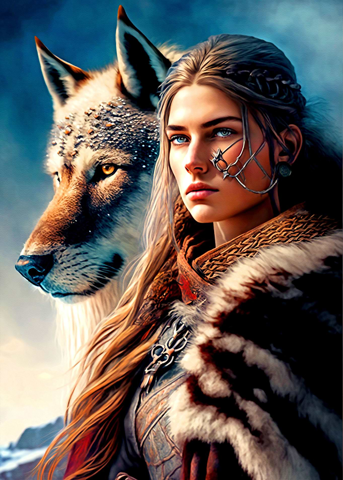 Woman and Wolf