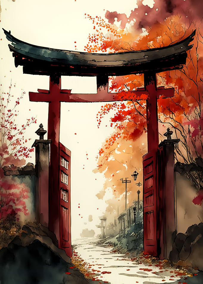 japanese gate anime