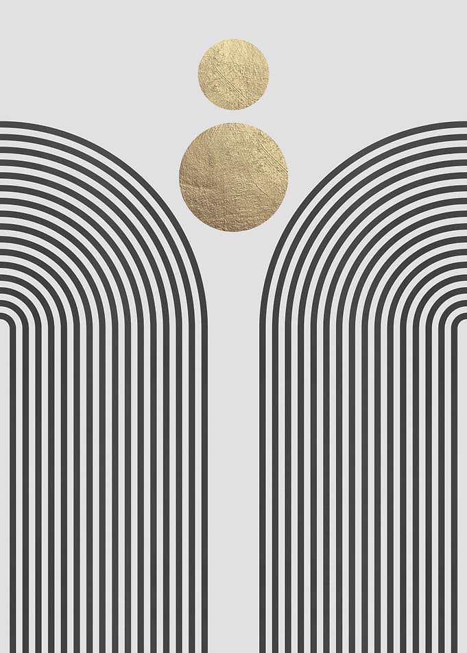 Gold and gray art A
