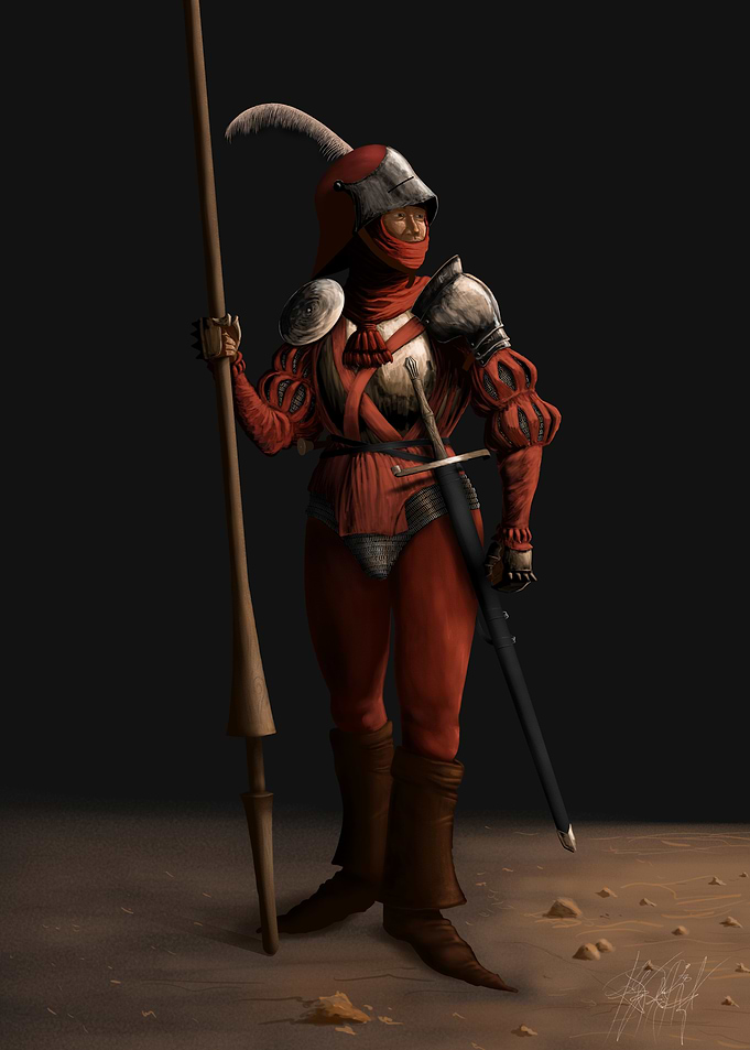 15th c German Cavalryman