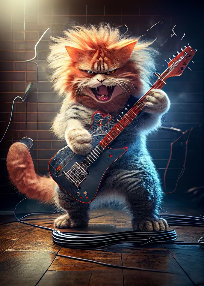 Rock N Roll Cool Cat 2