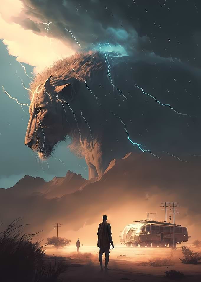scifi lion