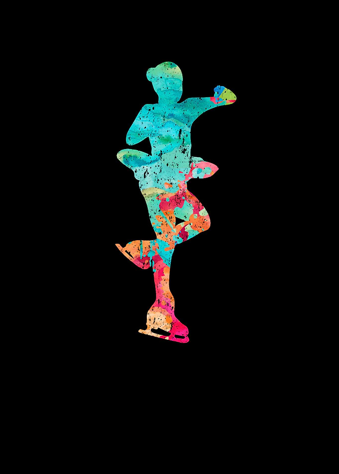 Eiskunstlauf PopArt
