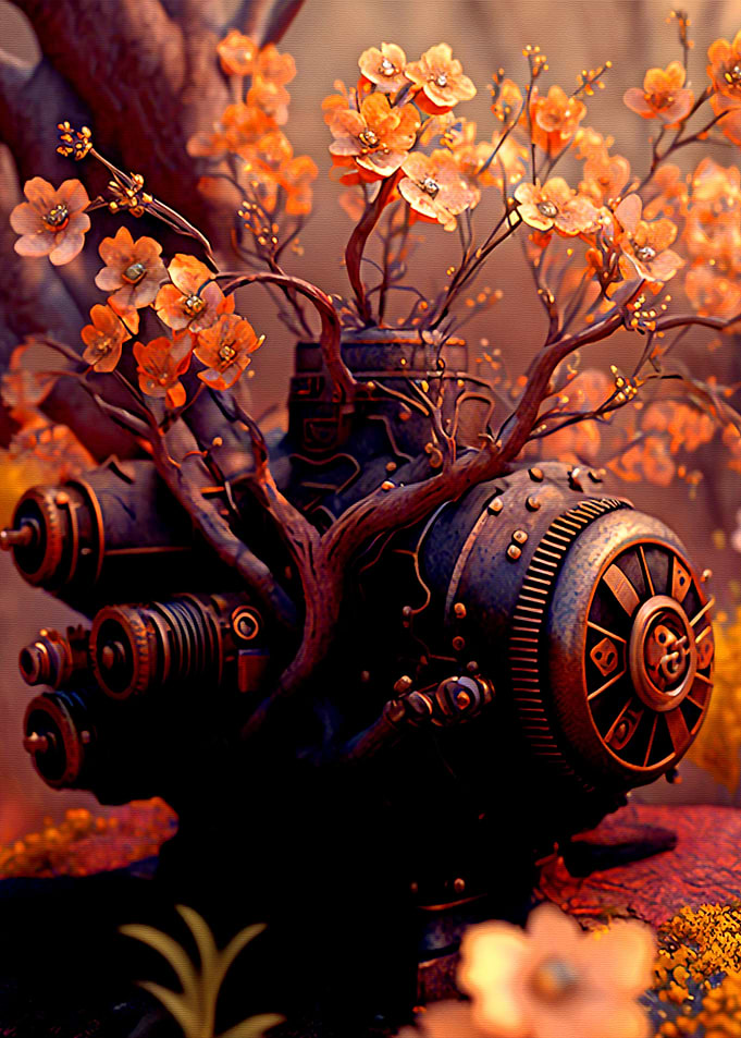 Flower and Machine