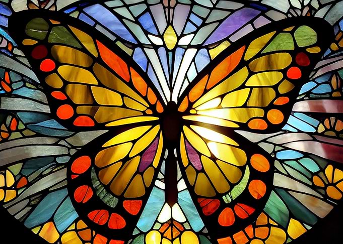 Butterfly Stained Glass