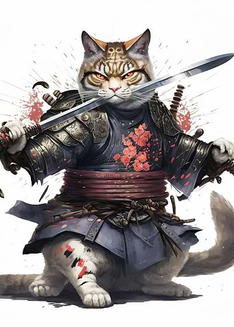 Samurai Cat