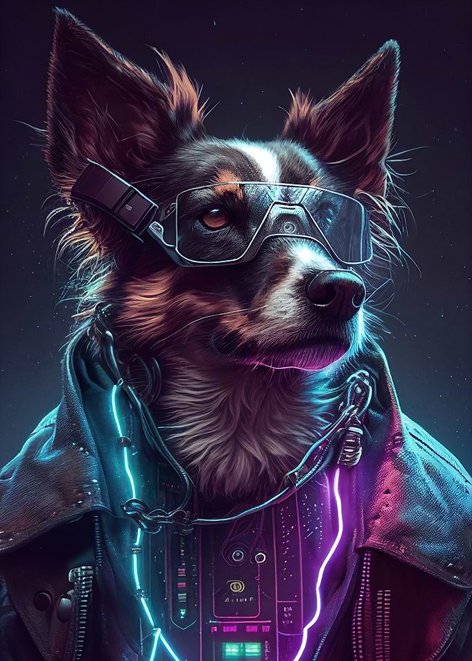 Neon Noire dog 2