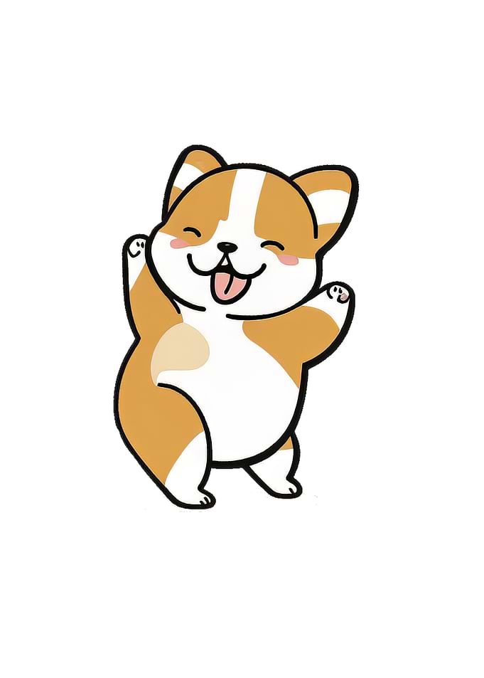 Colorful Dog Dancing