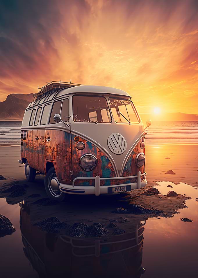 Bus On The Beach