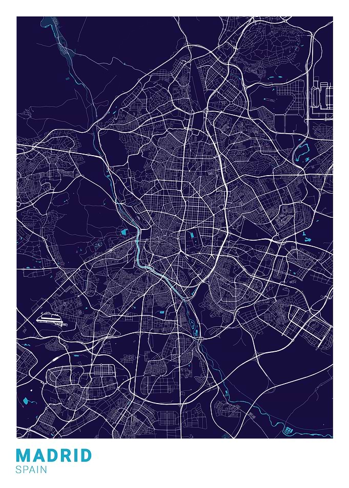 Madrid City Map