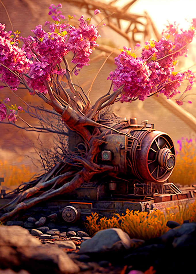 Flower and Machine