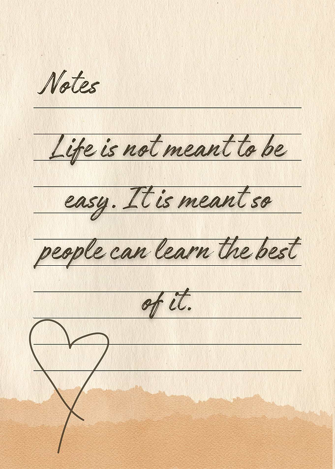 Life is meant