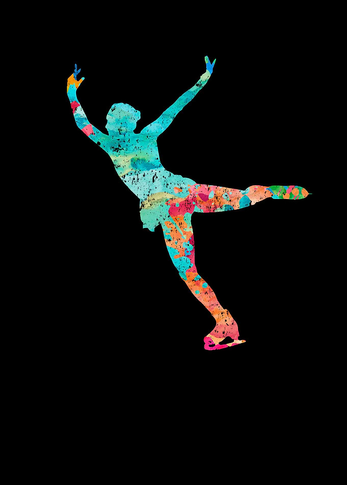Eiskunstlauf PopArt