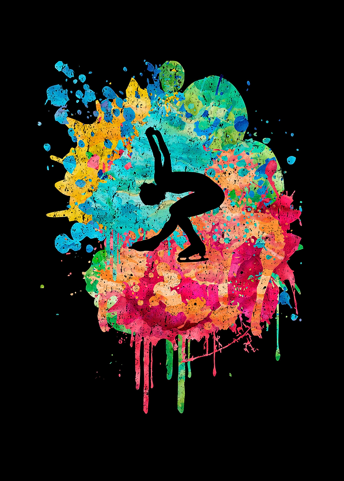 Eiskunstlauf PopArt
