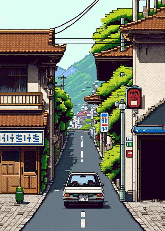 Morning Ride Through Japan