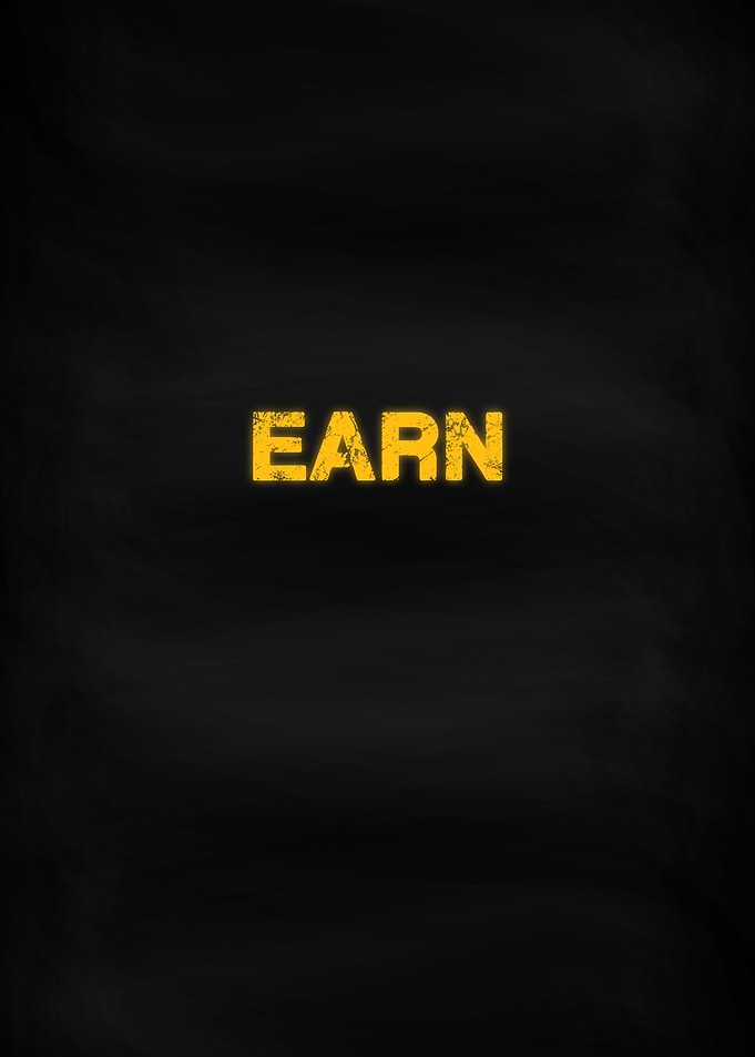 Earn Motivation Word