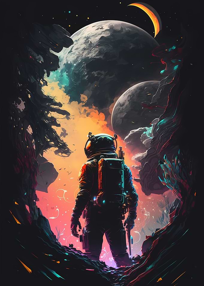 Abstract Space Cyberpunk
