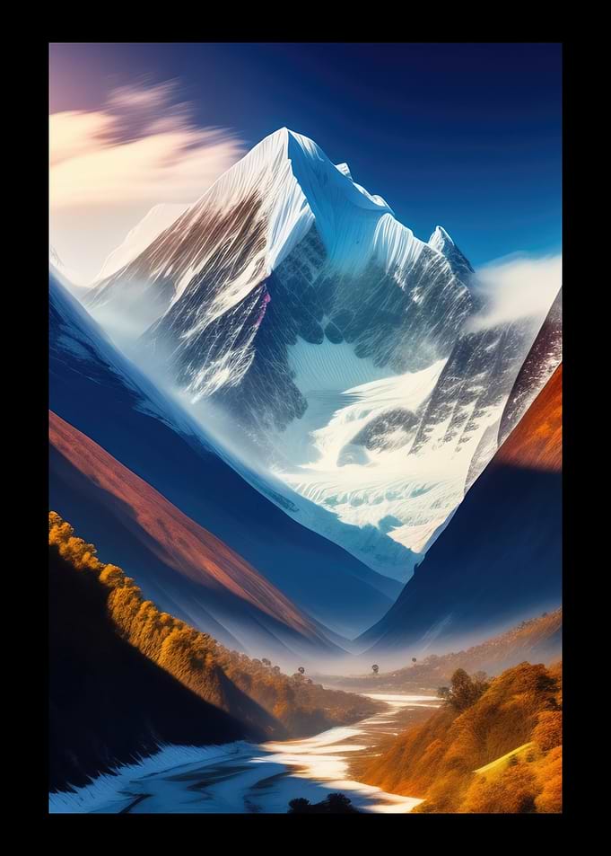 Vast SnowCapped Mountain