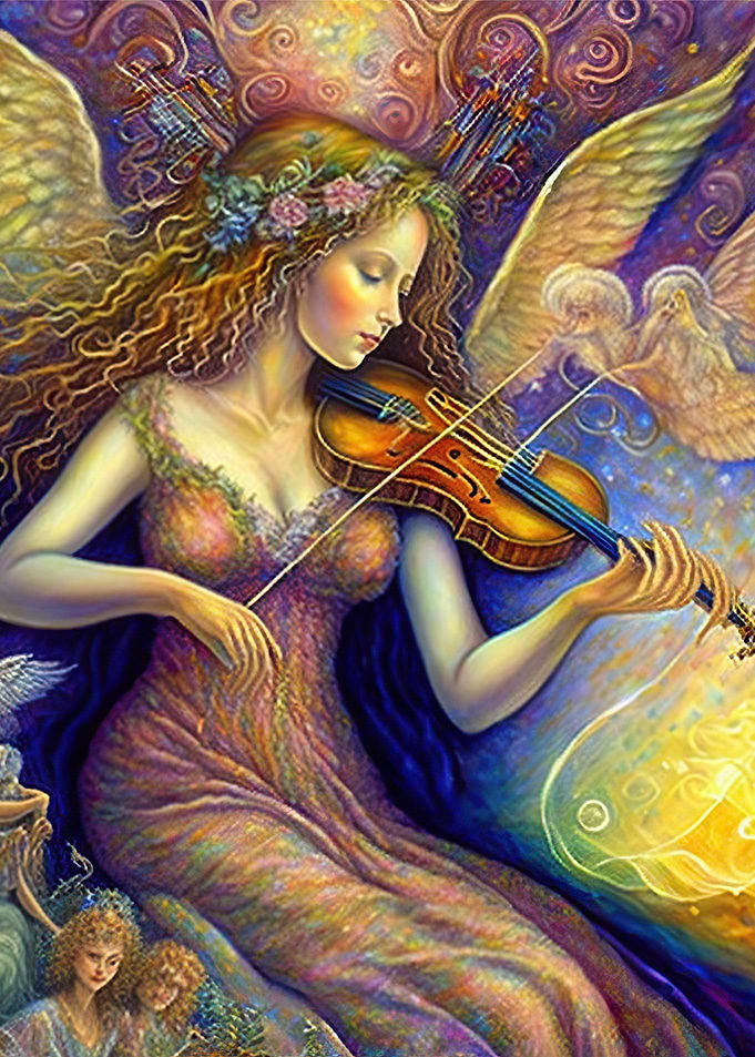 Girl playing guitars