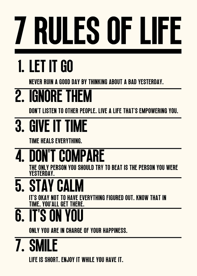 7 Rules of Life