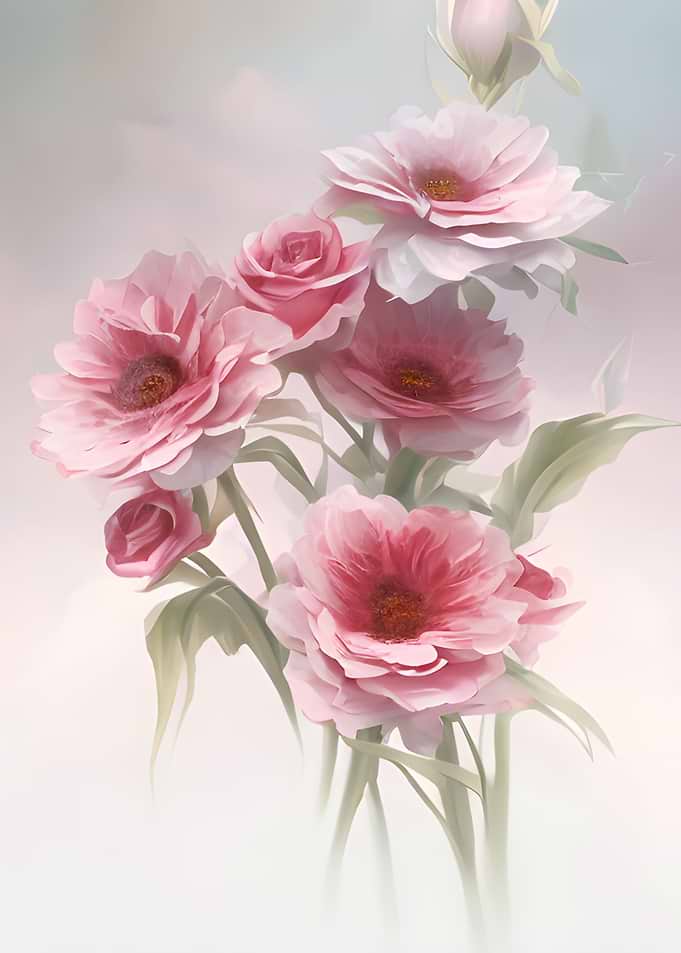 Bouquet of pink flowers