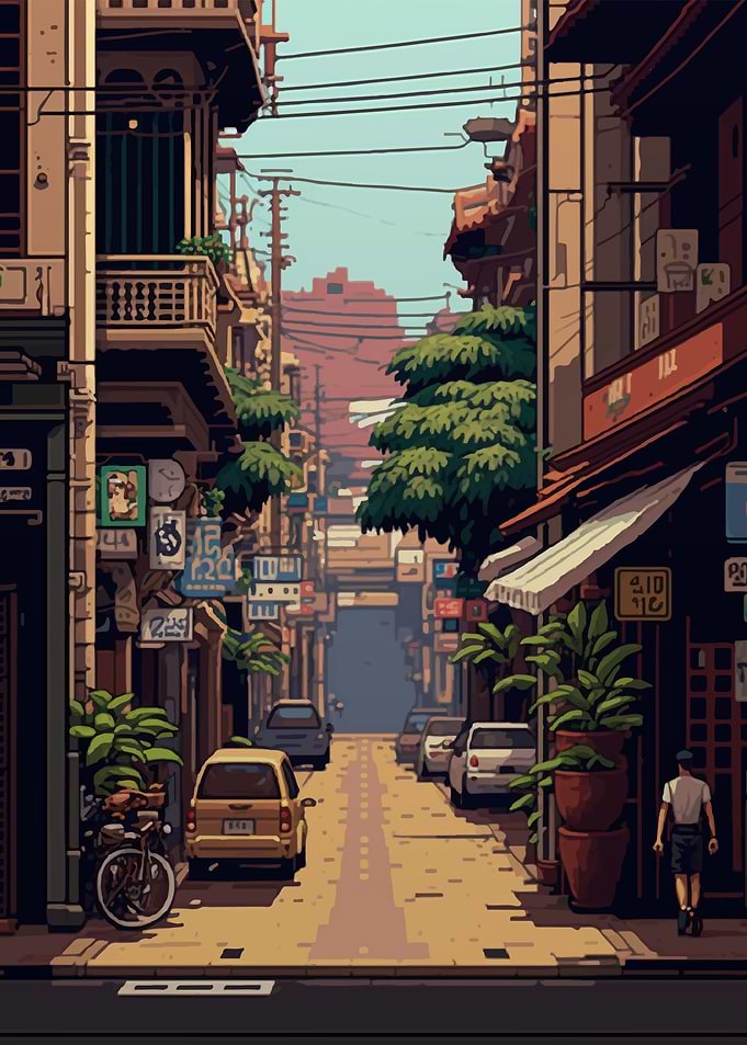 Ho Chi Minh Pixel Art