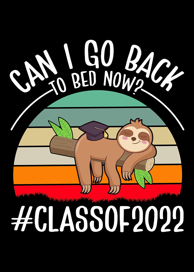 Graduation Sloth Lazy