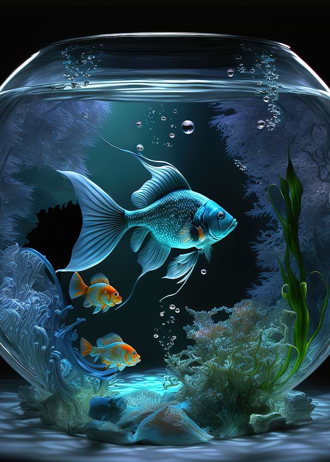 aquarium inside the cup