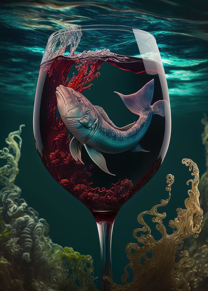 aquarium inside the cup
