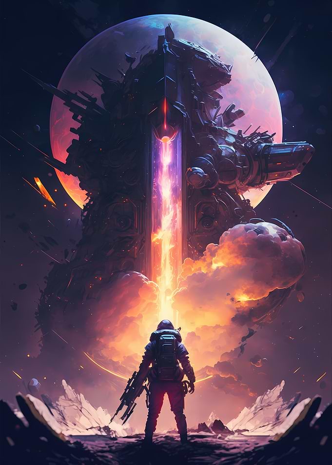 Abstract Space Cyberpunk