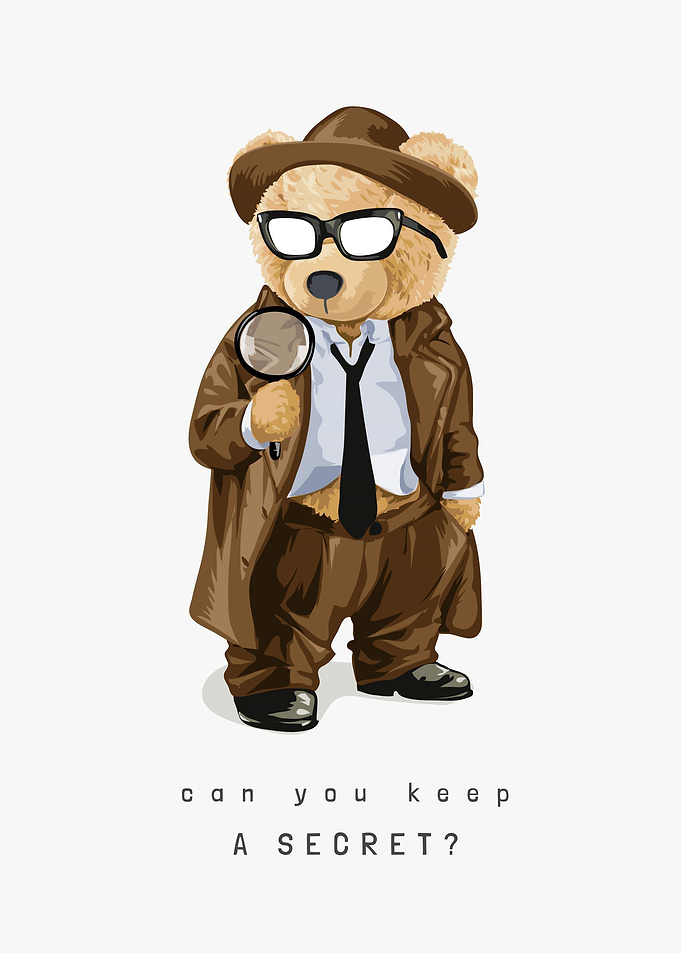 Bear toy in detective