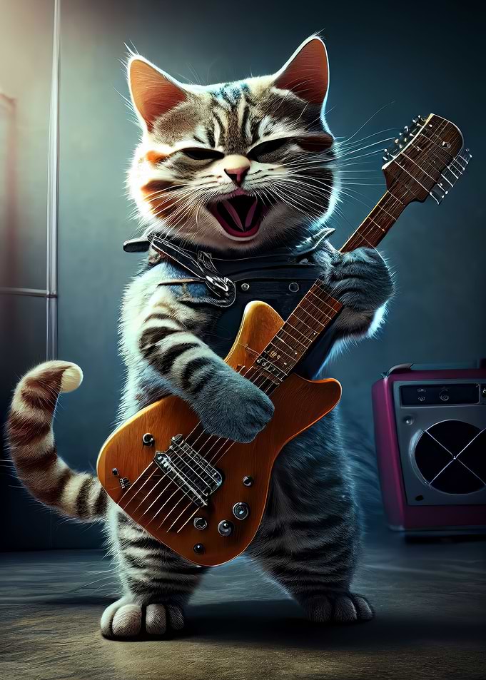 Rock N Roll Cool Cat 7