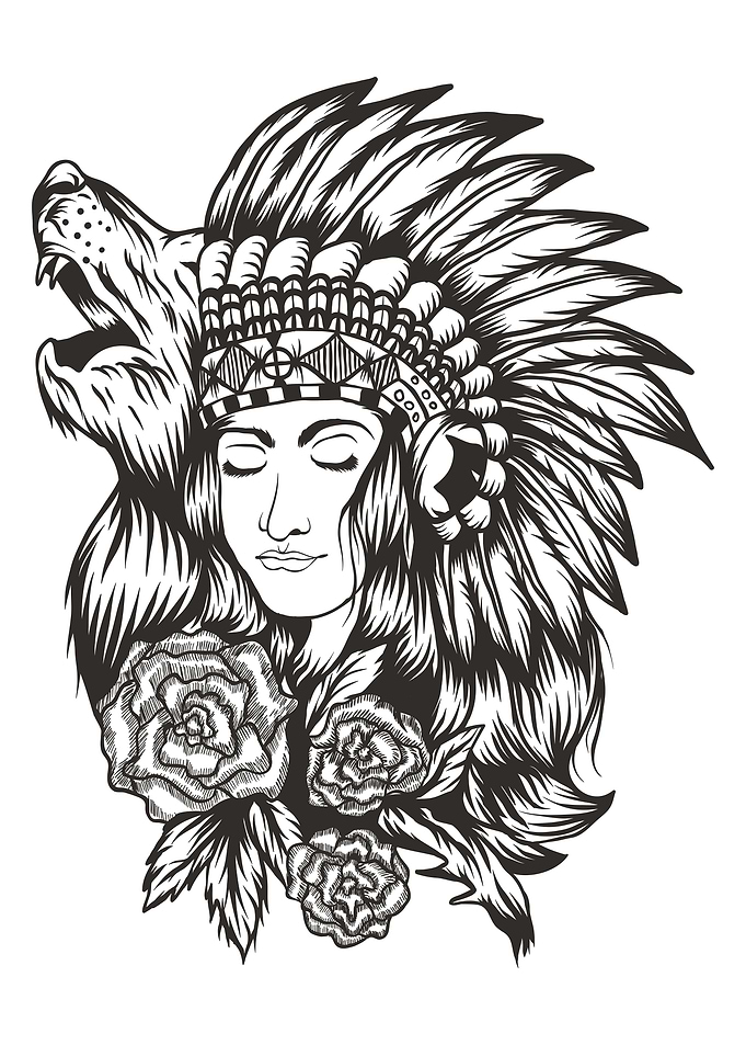 Woman Native american