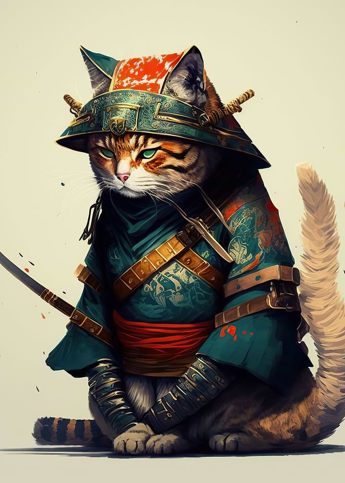 Samurai Cat