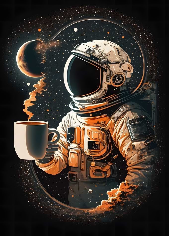 Coffee Astronaut Space