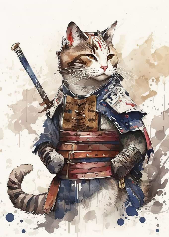 Samurai Cat