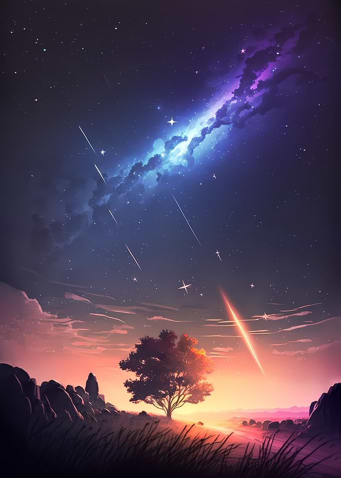meteor showers Landscape
