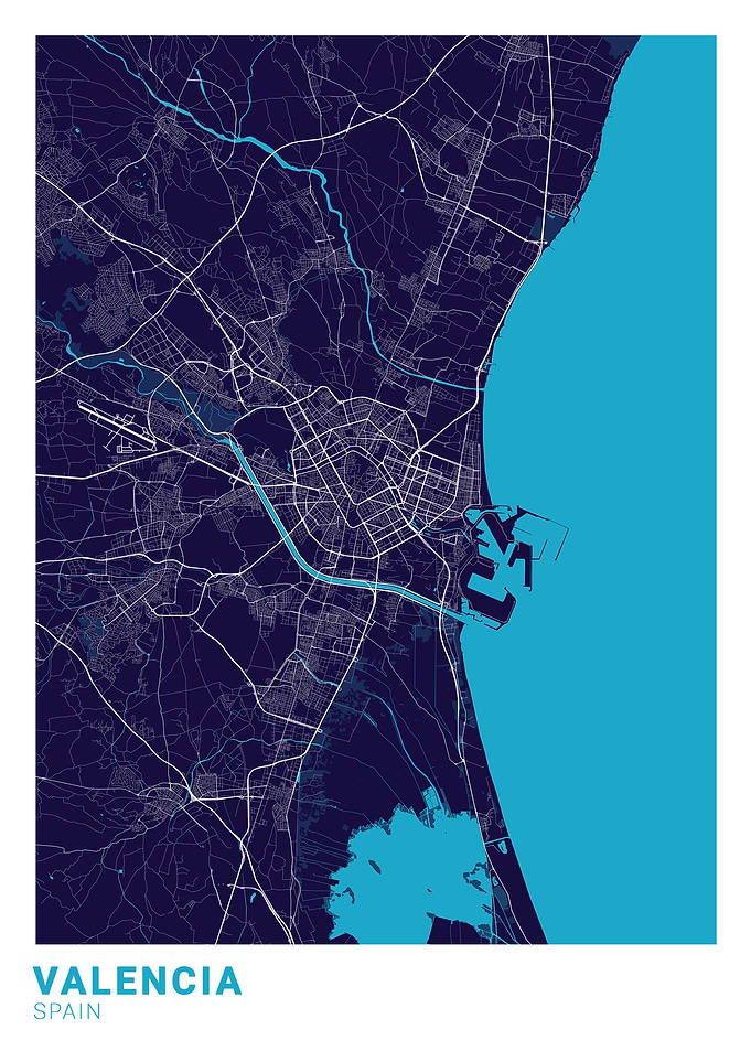 Valencia City Map