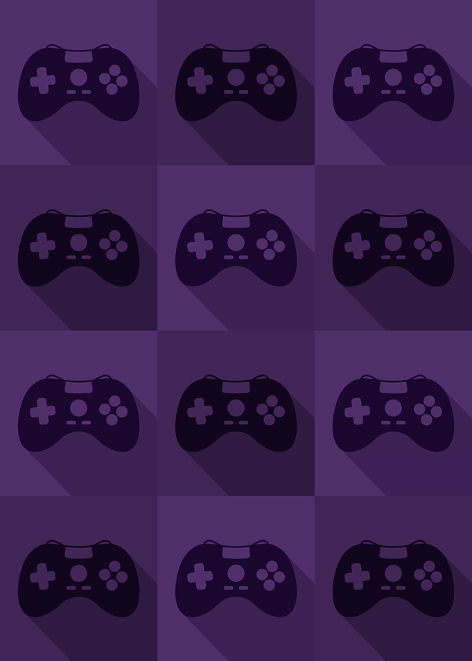 Gamer Controllers Purple