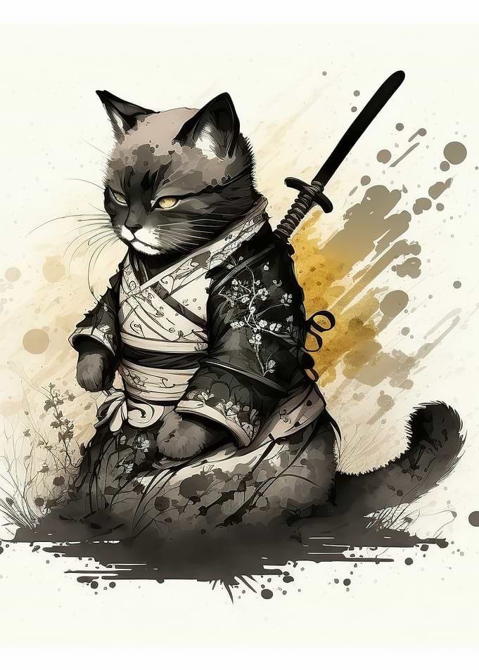 Samurai Cat