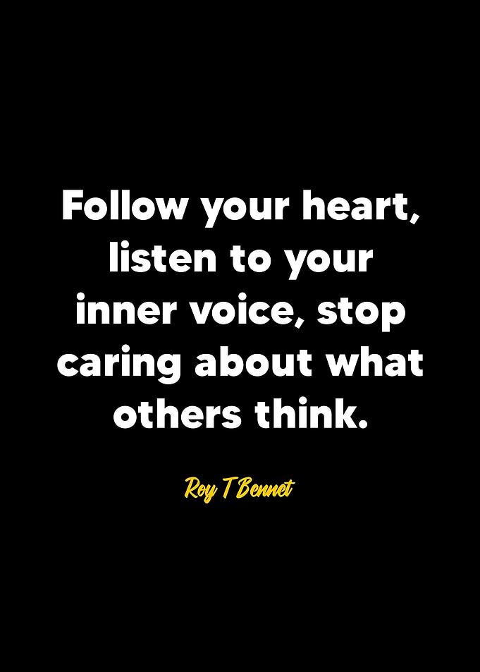 Roy T Bennet quote