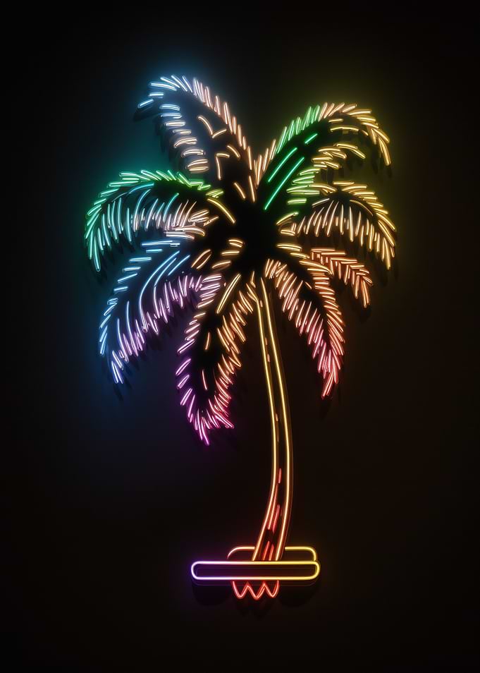 Neon Palms