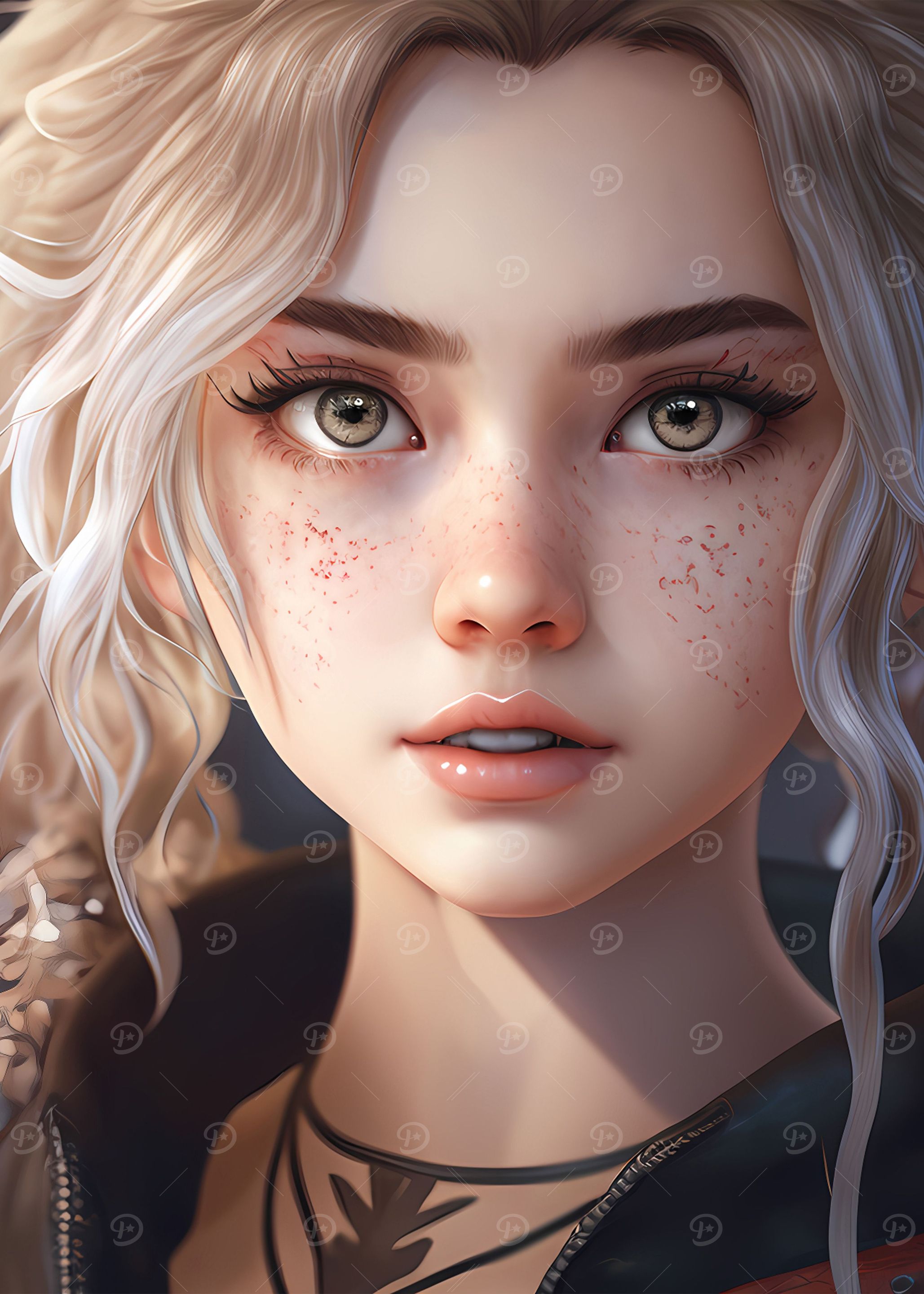 blonde anime girl