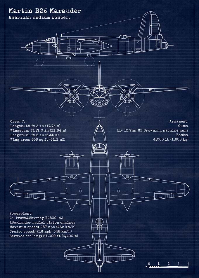 B26 Marauder Blueprint