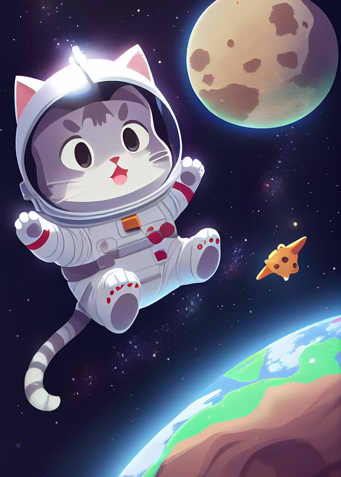 The first meow in space