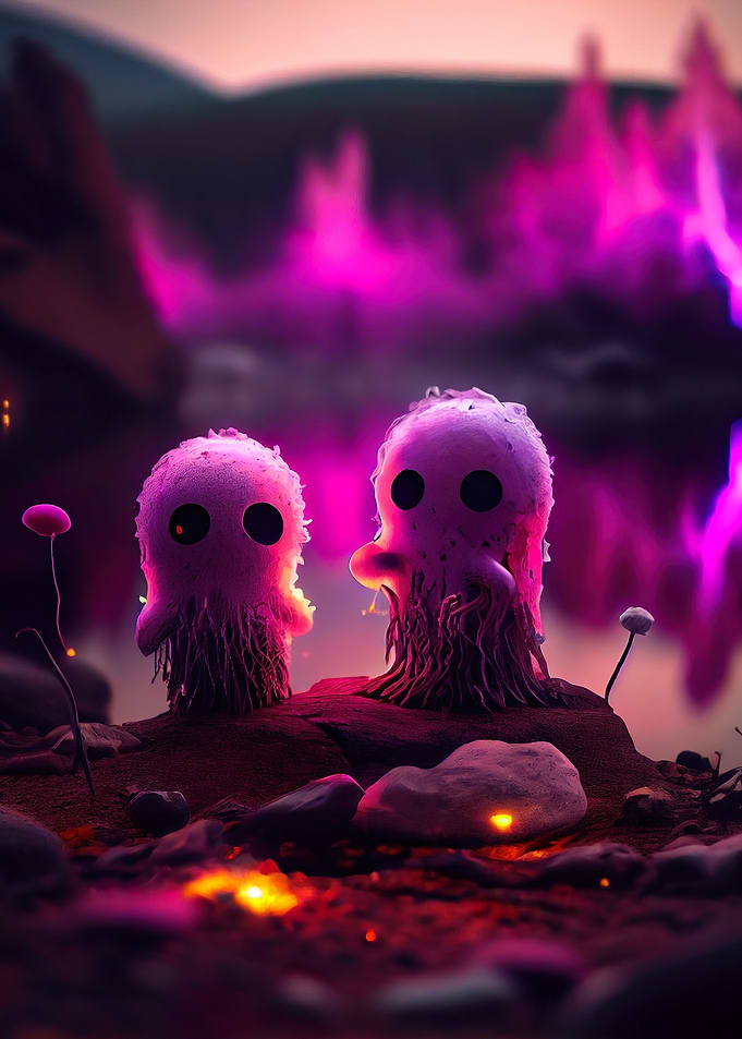 Pink Baby Ghosts