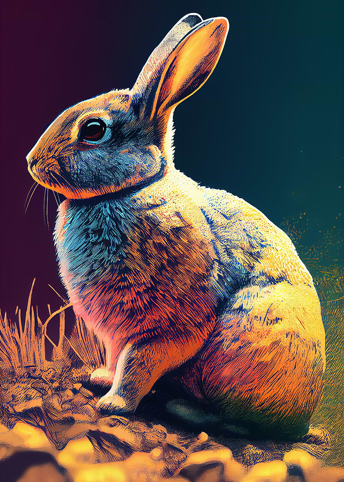 Rabbit Colorful