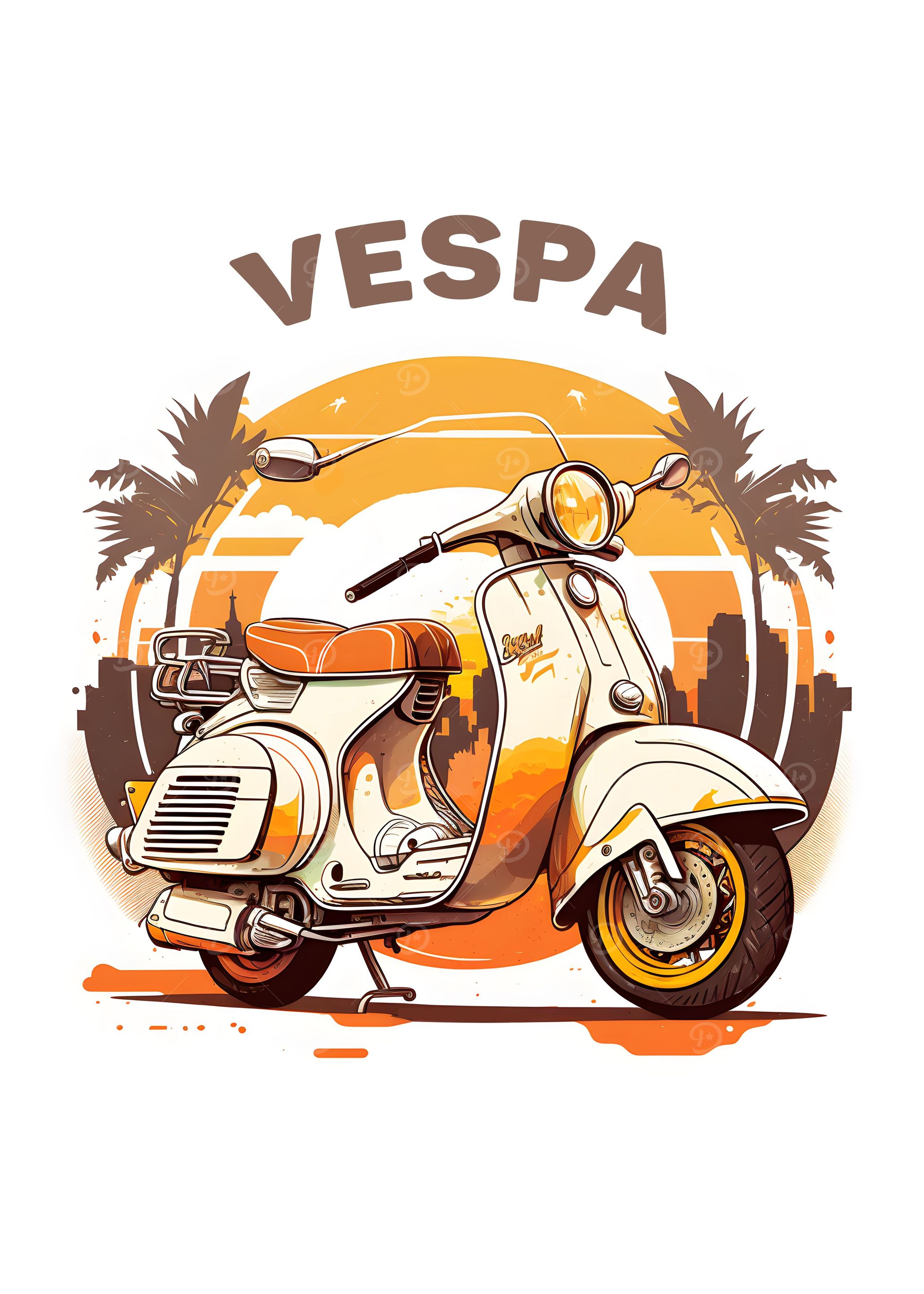 Vespa Sunset Vintage