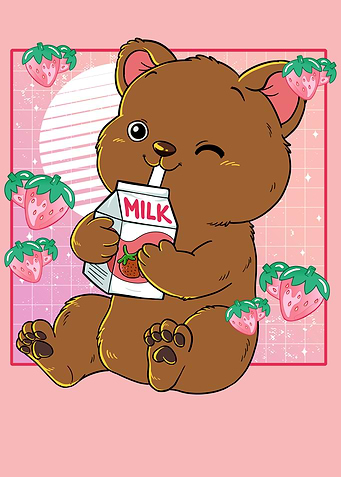 Kawaii Bear Strawberry