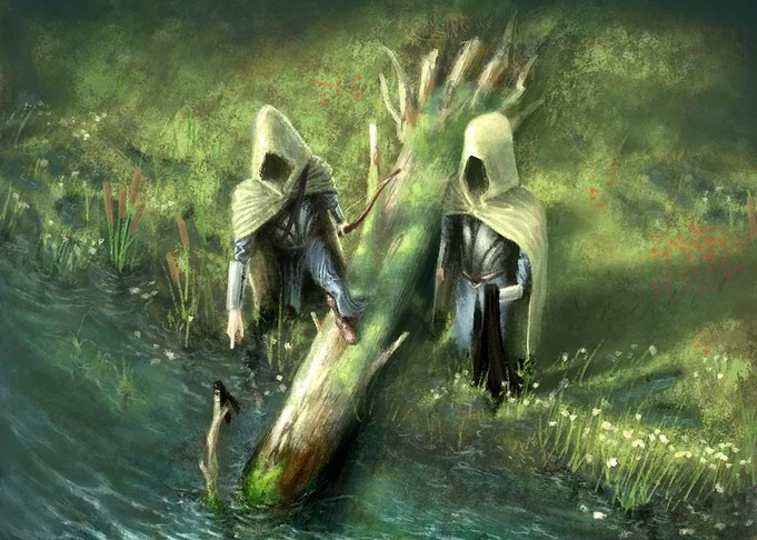 Cloak torn along the River